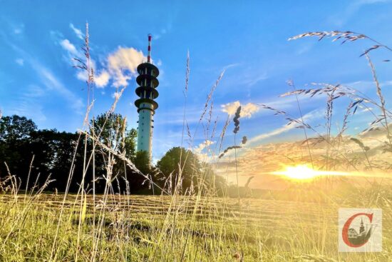 Abendstimmung an der Heuwiese: So idyllisch-sommerlich war's noch nicht oft im Sommer 2024 im Schatten des Fernsehturms Rigi-Kulm am Jung-Stilling-Weg. | Foto: Meinhard Koke